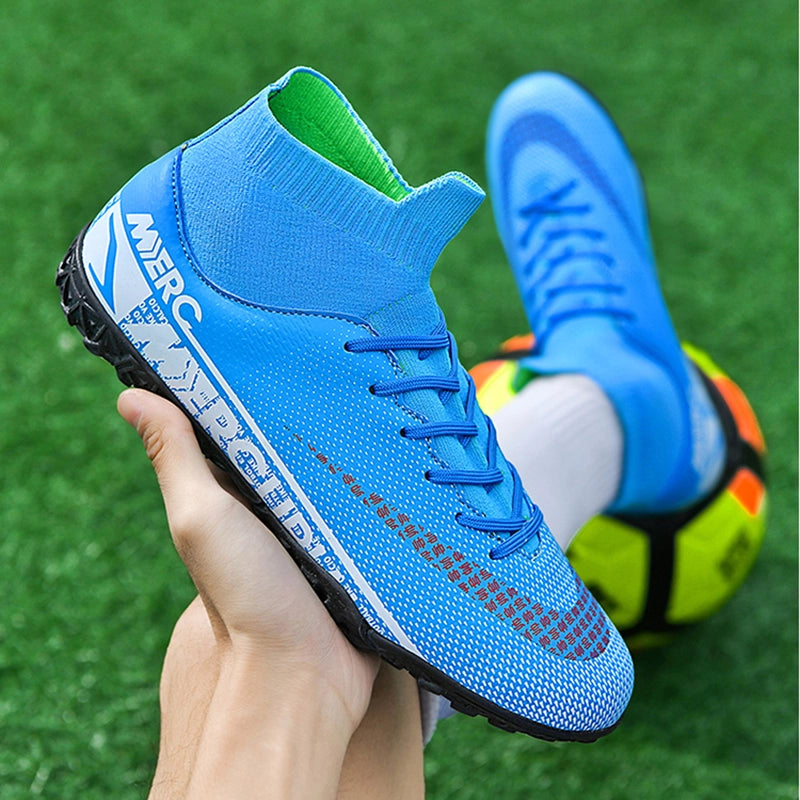 High Ankle Men's Soccer Cleats - Professional Training Shoes