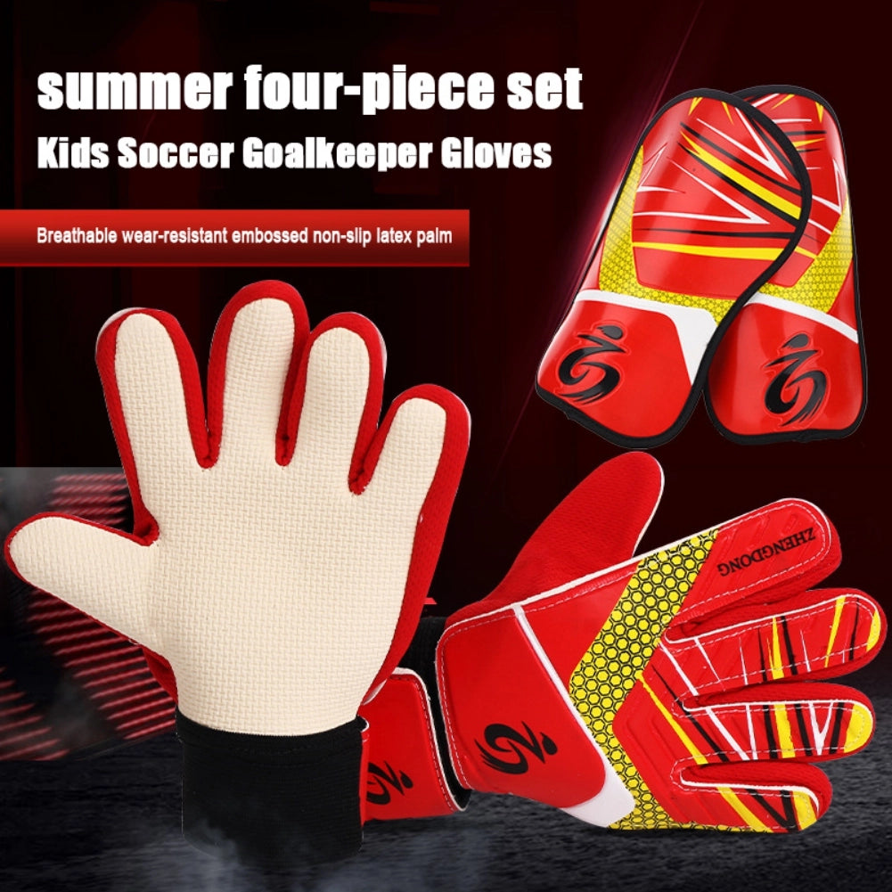 Child Soccer Goalkeeper Gloves - Breathable & Wear Resistant