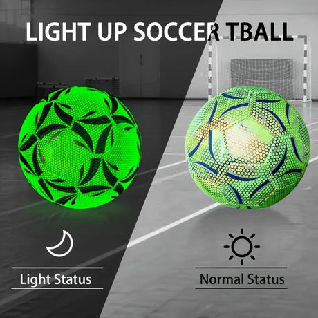 Glow in the Size 5 Soccer Ball