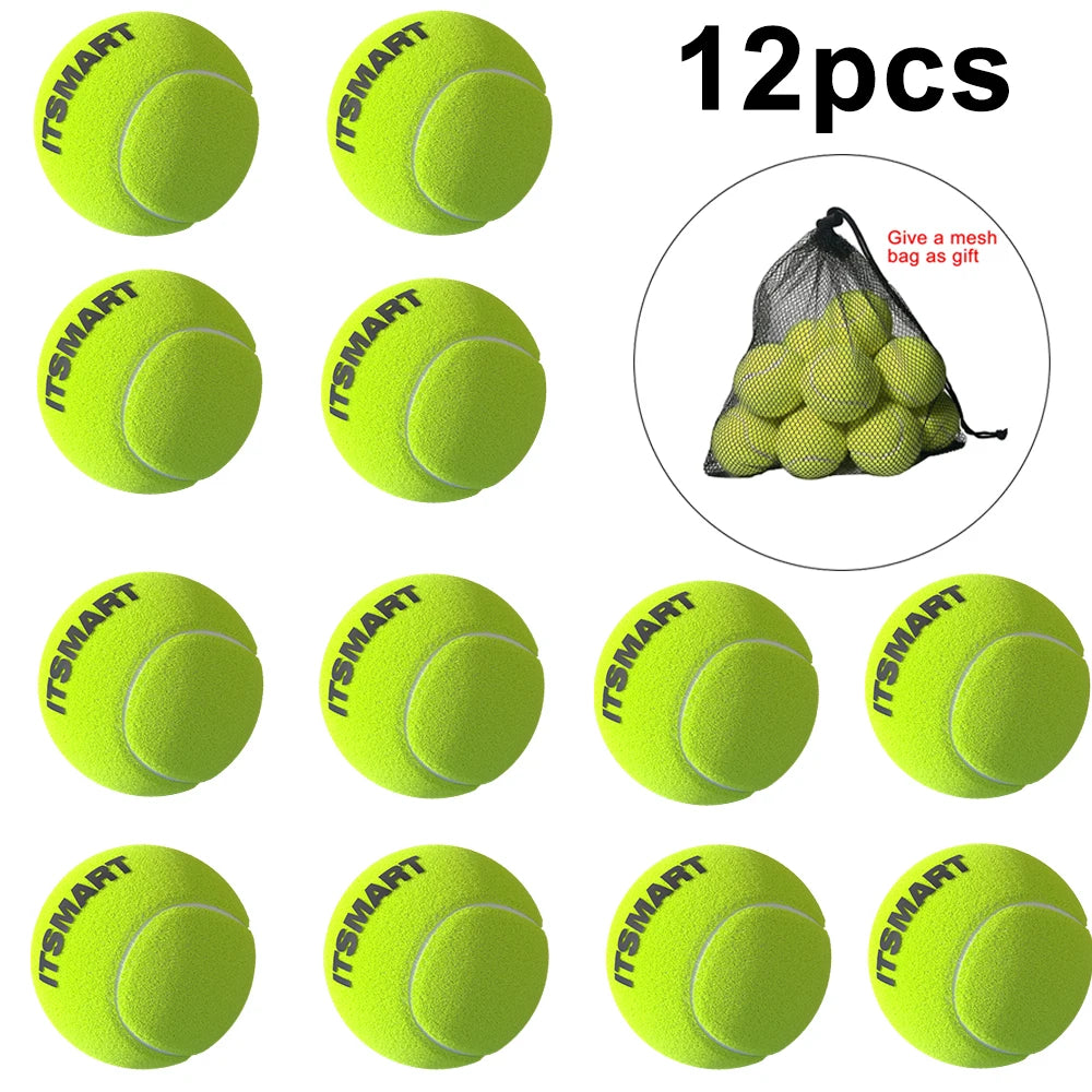 Tennis Balls for Dogs - Set of 6/12 with Mesh Carry Bag