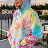 Tie-Dye Printed Hoodie