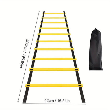 Speed Agility Ladder for Sports Training and Flexibility - Nylon Straps, Football Equipment