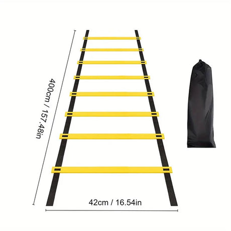 Speed Agility Ladder for Sports Training and Flexibility - Nylon Straps, Football Equipment