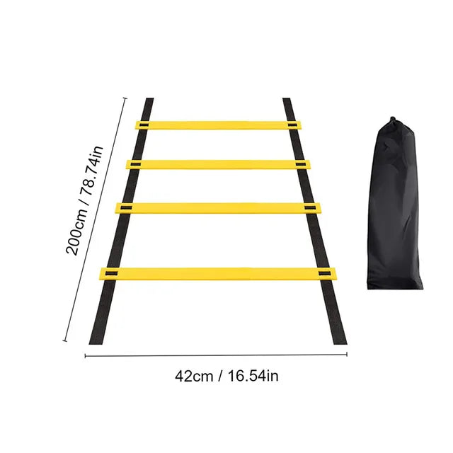 Speed Agility Ladder for Sports Training and Flexibility - Nylon Straps, Football Equipment