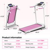 Foldable Treadmill for Home Gym with LED Display