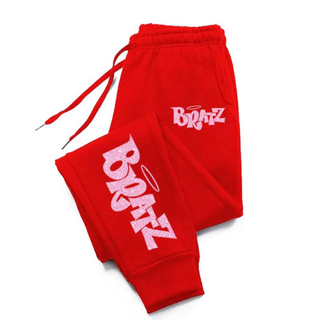 Pink Bratz Print Jogger Sweatpants for Men and Women