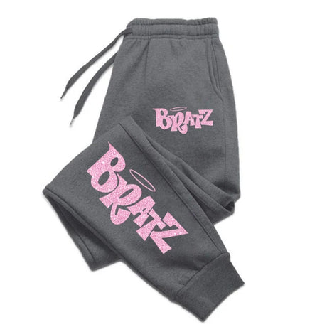 Pink Bratz Print Jogger Sweatpants for Men and Women