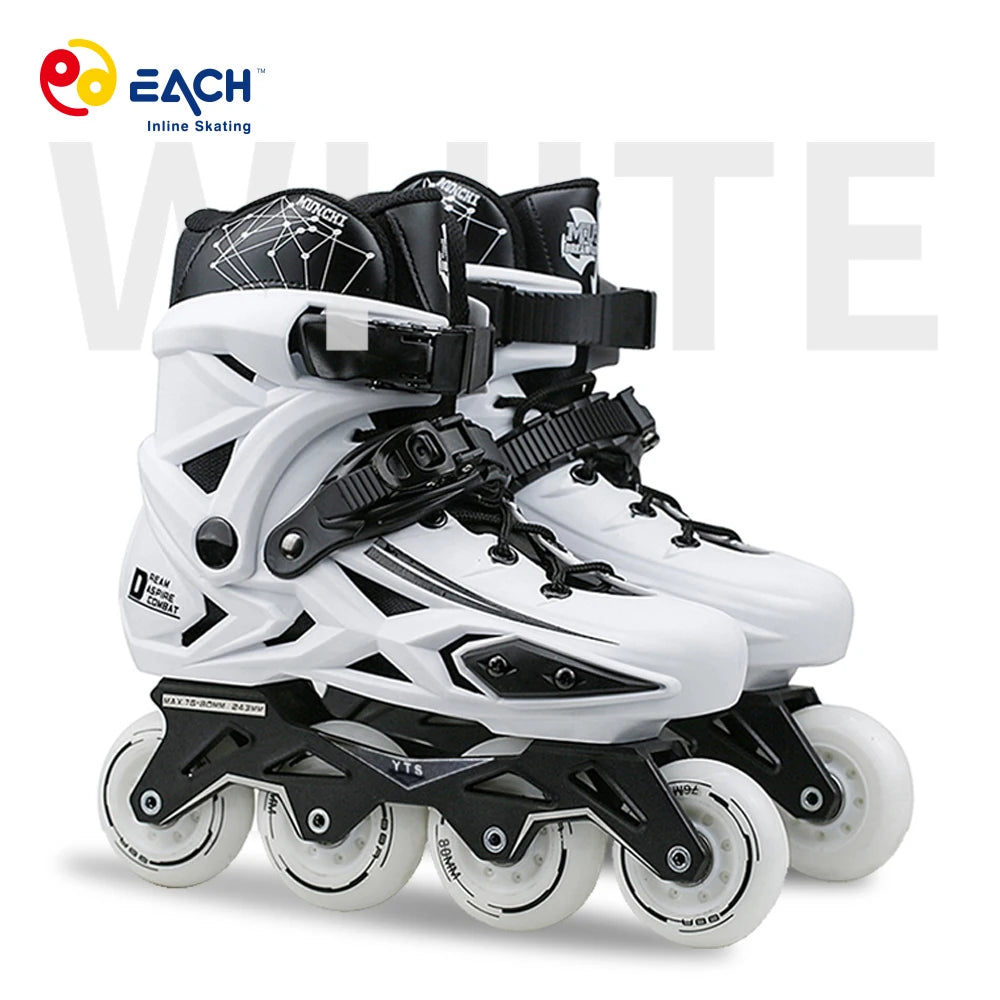 High Quality Custom Professional 4 Wheels Inline Speed Roller Skate Aluminum Alloy-6