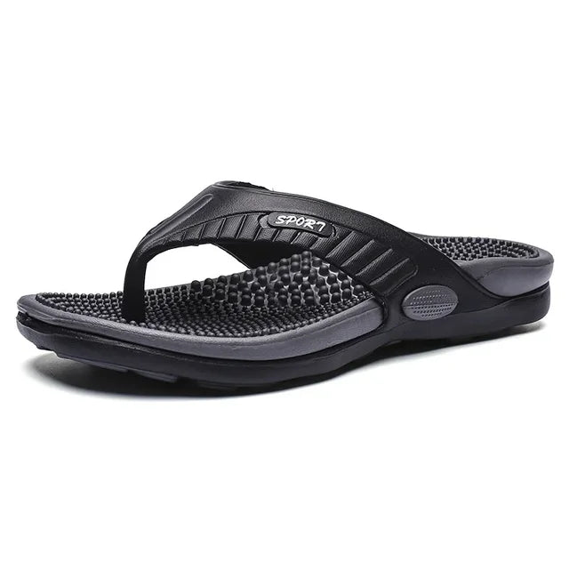 Men's Summer Beach Flip Flops - EVA Slides Sandals for Outdoor and Indoor Use - Large Size 46