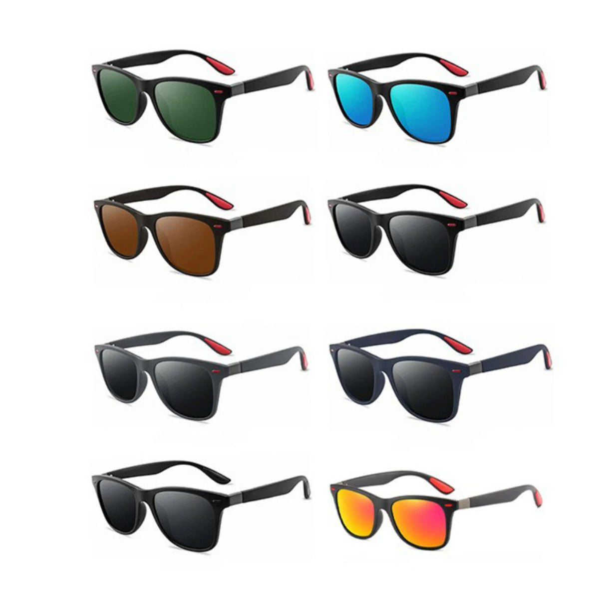 Classic Polarized Square Sunglasses - UV400 Protection