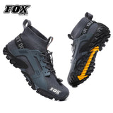 FOX Cycling Team Motorcycle Men's Sneakers Waterproof Mountain Bike Footwear Bicycle Downhill Boots MTB Shoes Sportschuhe Herren