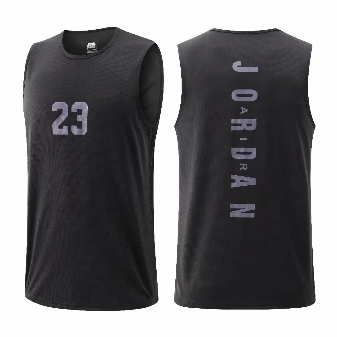 Men's Sleeveless Tops Tees Casual Sports Basketball T-shirt No. 23