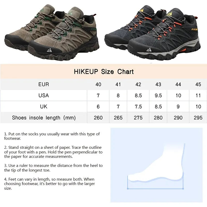 HIKEUP Leather Hiking Shoes