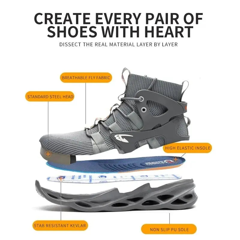 Puncture-Proof Indestructible Safety Shoes