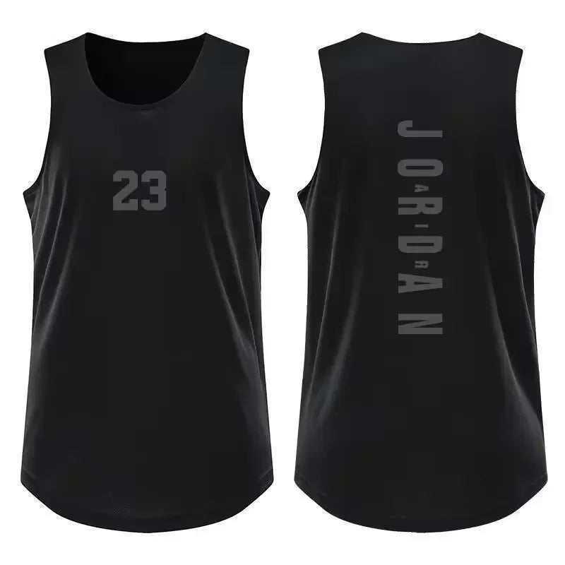 Men's Sleeveless Tops Tees Casual Sports Basketball T-shirt No. 23