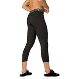 3/4 Compression Pants Quick Drying Gym Workout Leggings Basketball Running Athletic Sports Training Base Layer Bottoms