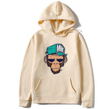 Smoking Monkey Printed Hoodie